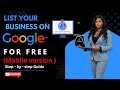 Learn How to List Your Business on Google for Free (Step-by-Step Screen Tutorial) mobile version