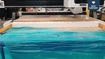 The Testing video for ELECNC2128ATC Nesting machine with auto loading&unloadingAuto labeling machine