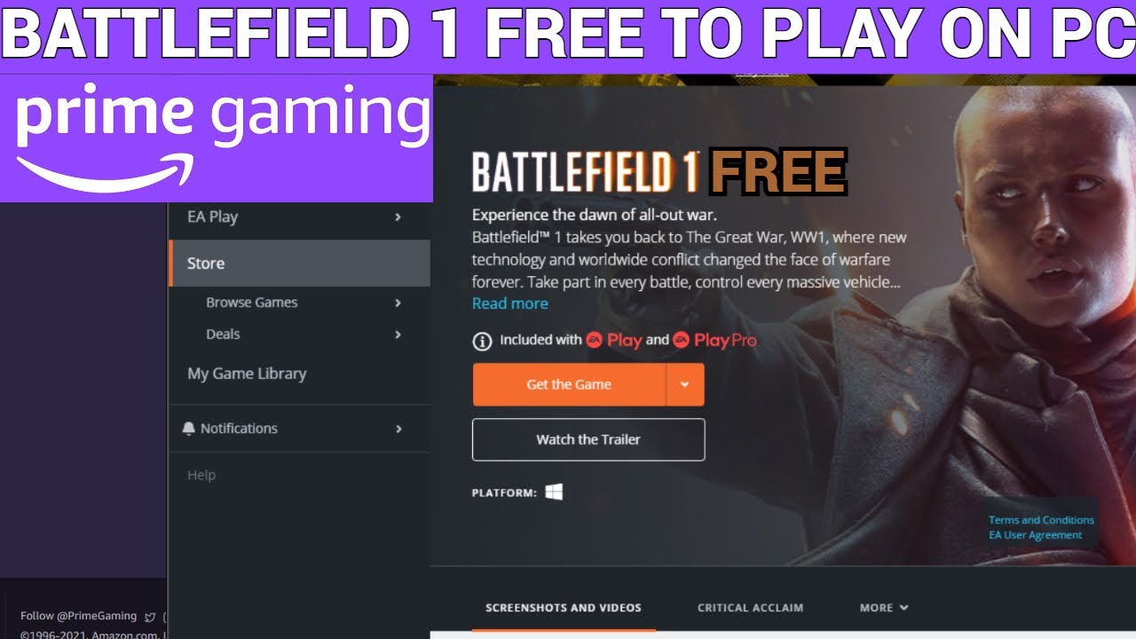 battlefield 1 free pc