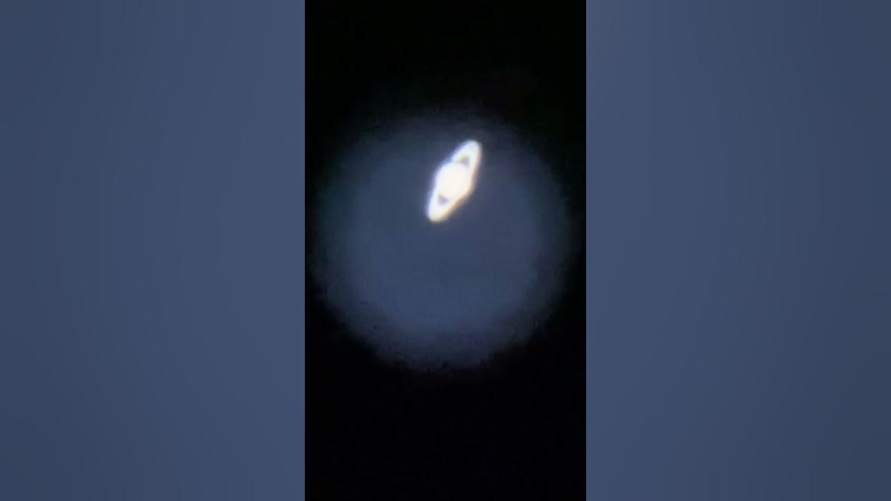 Live view of Saturn through my telescope #shorts #fyp