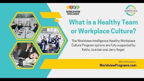 What is a Healthy Workplace Culture and How Worldview Intelligence fully supports program options