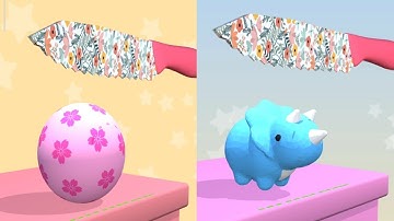 Super ASMR Slicing! Slicing Gameplay! very satisfying and relaxing ASMR games