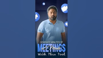 Generate MoM Reports in 5 Minutes with This AI Tool!