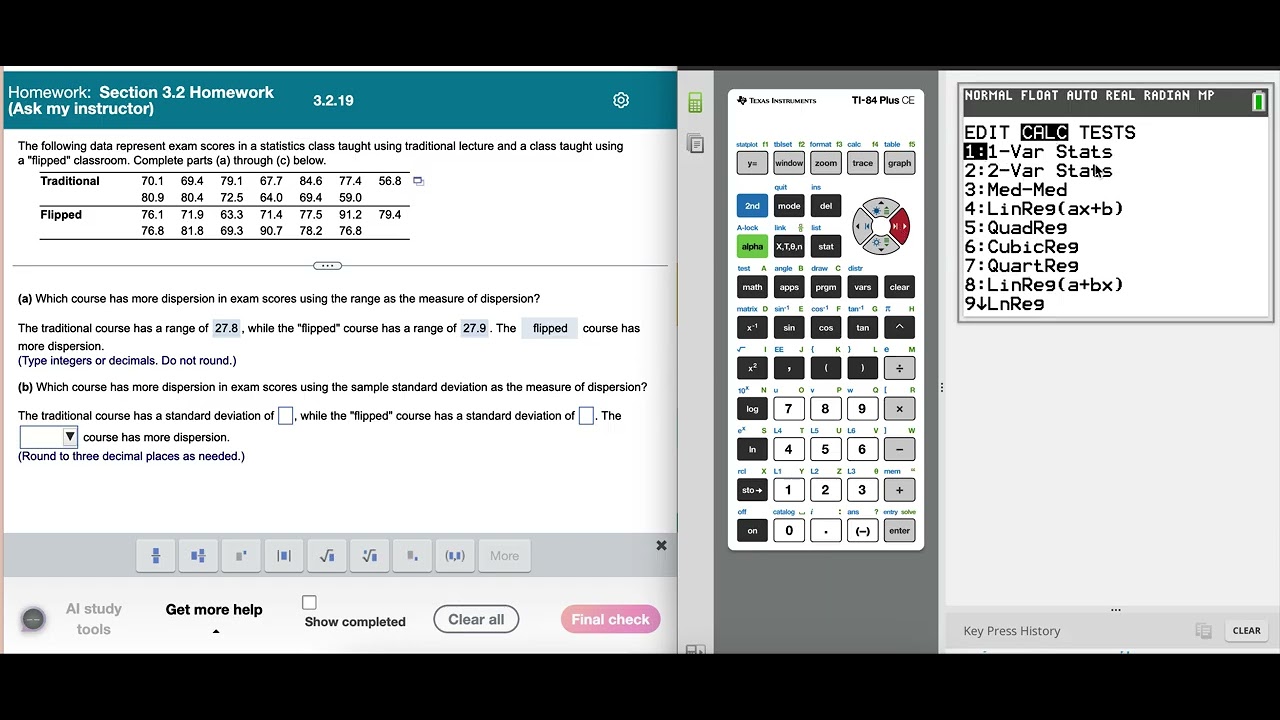 Standard Deviation of Two Sets of Data - YouTube