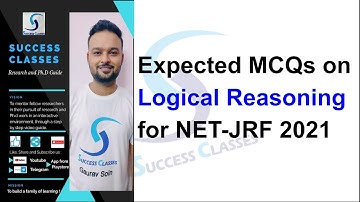 Expected MCQs on Logical Reasoning for NET-JRF 2021 | Gaurav Soin
