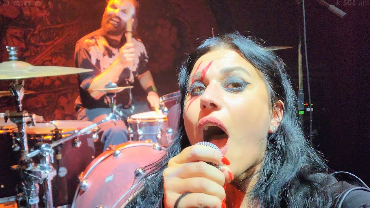 Lacuna Coil taking my phone in concert! (9/16/2022) Poughkeepsie, NY