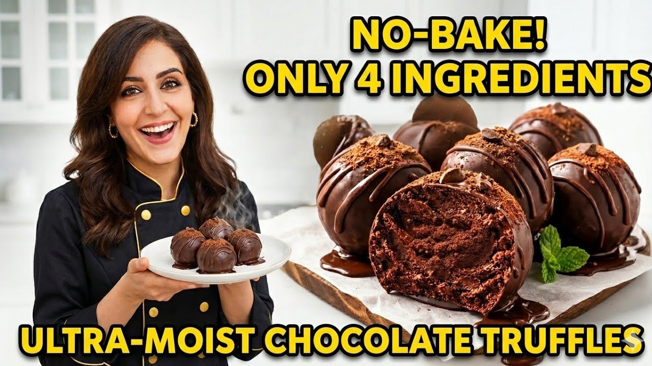 Irresistible No-Bake Chocolate Balls | Ultra Soft & Easy Dessert #chocolate #dessert