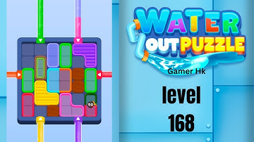 Water out puzzle level 168 hard level Walkthrough Solution 