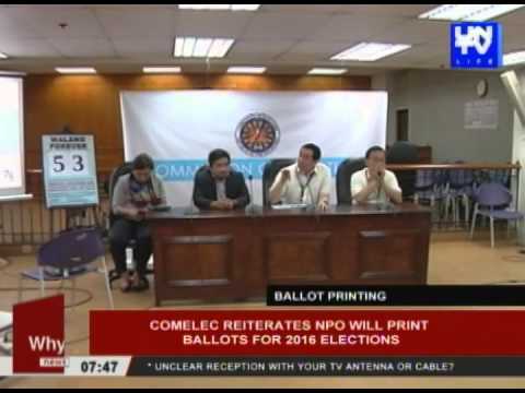 COMELEC reiterates NPO
