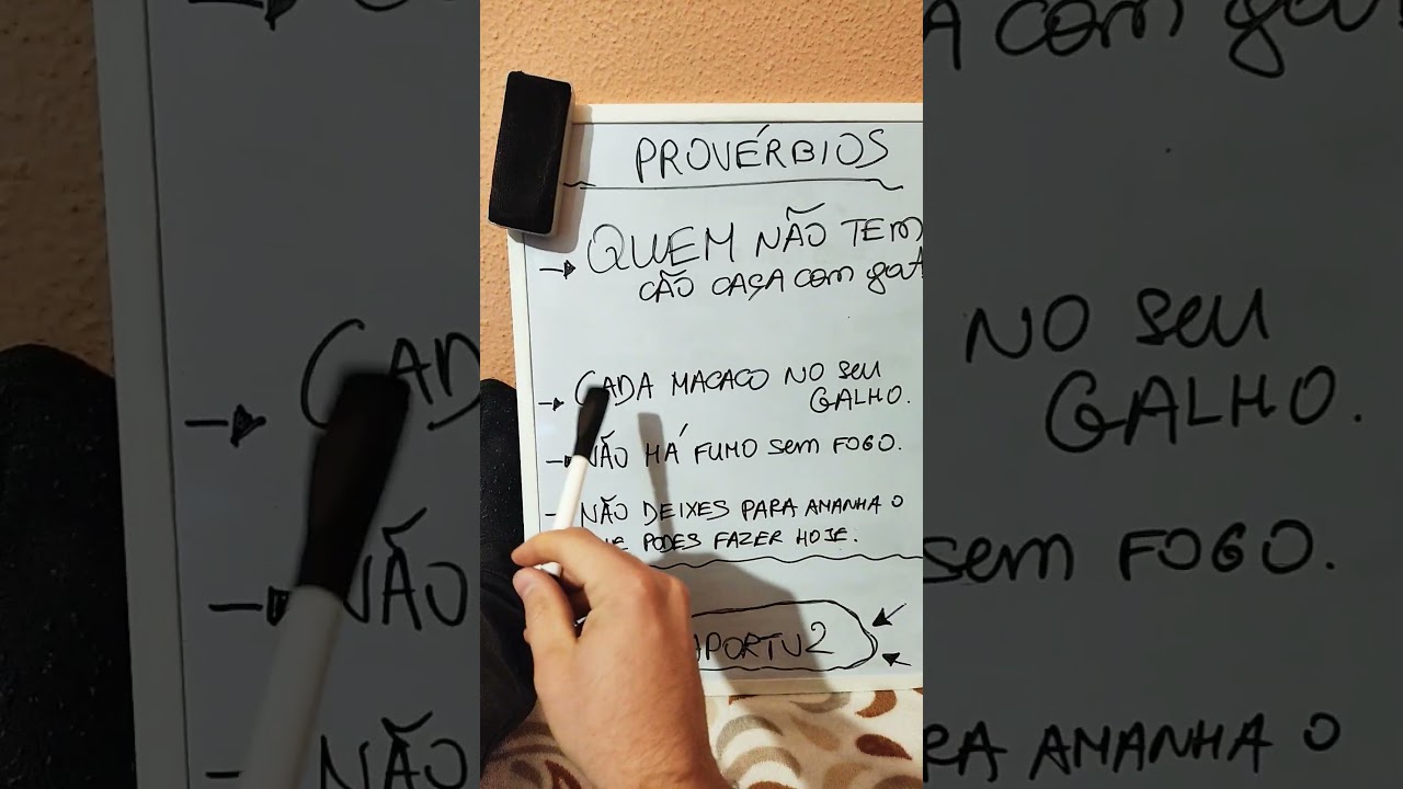 Португальский за 1-минуту или Os Provérbios 2