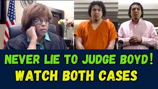 Judge Boyd HE IS BACK! - Always Tell The TRUTH - Watch BOTH CASES!