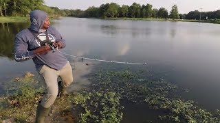 Fishing a 60yrold abandoned pond... searching for MONSTERS!