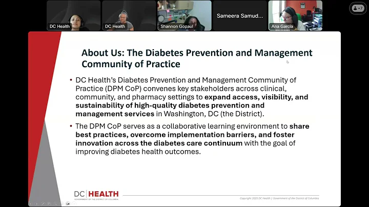 Diabetes Prevention and Management Community of Practice Meeting DPM CoP 06 24 2025