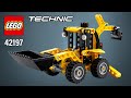 YouTube thumbnail: LEGO® Technic™ Backhoe Loader (42197)[104 pcs] Step-by-Step Building Instructions @TopBrickBuilder