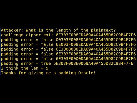 CTR Padding Oracle Attack - Part 2 - YouTube