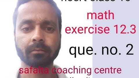 Ncert class 10 math exercise 12.3 questions no 2