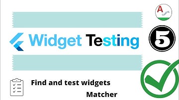 Flutter Matcher - Test your widget before using it !! | Usage and explanation | amplifyabhi