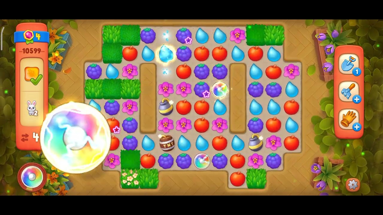 Gardenscapes level 10599 Hard level