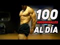 ¿QUÉ OCURRE SI HACES 100 ABDOMINALES AL DÍA? | CON RUTINA COMPLETA