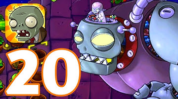Plants vs. Zombies - Gameplay Walkthrough Part 20 - Roof: Level 9-10 & Boss: Zomboss (iOS, Android)