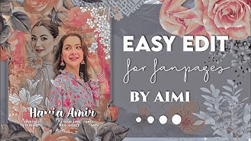 How to make blend edits for your idol easily| Blend edit for fanpages |by aimi creations
