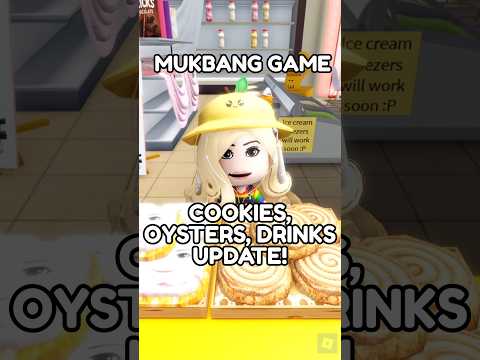 NEW COOKIES, OYSTERS &amp; DRINKS UPDATE! 🍪🍹🦪 - Mukbang Game#roblox #robloxedit #robloxmukbang