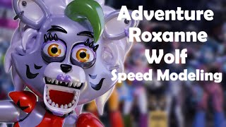 Speed Modeling | FNaF | Adventure Roxanne Wolf ( Blender )