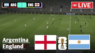 LIVE: England vs Argentina | FIFA World Cup 2026 - Semifinal | Video Game - Simulation screenshot 3