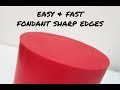 How to: Fondant super sharp edges (upside down panel method)