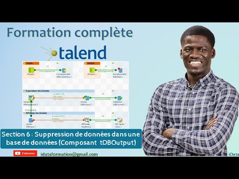 Deleting Data in a Database (tDBOutput Component) – Talend Data Integration #16