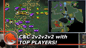 FFA Teams - 2 vs 2 vs 2 vs 2 in Command & Conquer: Remastered!