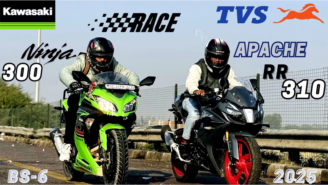 Ninjape Rally 2025 APACHE RR-310 vs KAWASAKI NINJA 300 BS6 🔥 | DRAG RACE - YouTube