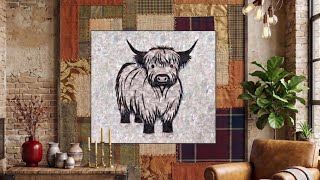 Cow Appliqué Pattern – Free Motion & Fusible Web Tutorial