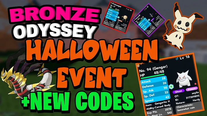 Pokemon Bronze Odyssey Halloween Event +GIRATINA AND NEW CODES (Pokemon Brick Bronze 2023) Roblox