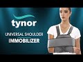 How To Wear Tynor Universal Shoulder Immobilizer For Complete Secure Immobilization Of The Shoulder 
