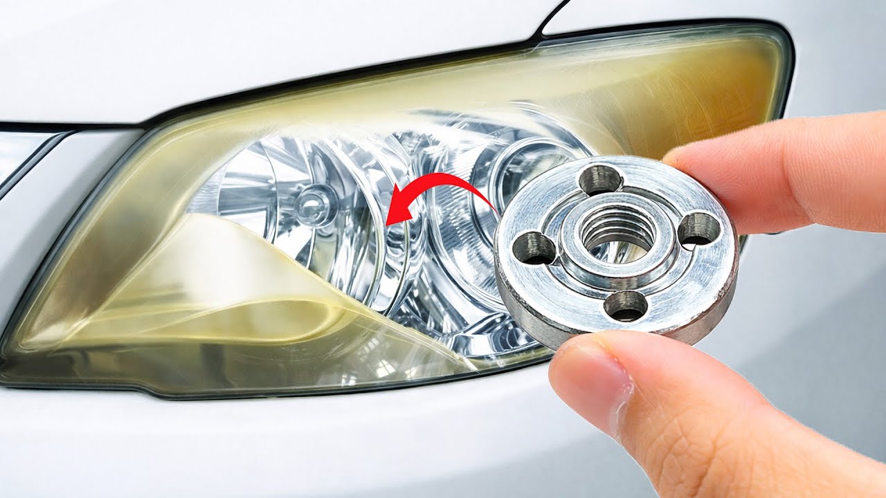Миллиарды людей не знают об этом: с помощью обычной угловой шлифовальной машинки фары засияют как н
