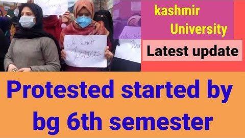 #bg 6th semester evaluation status / Bg 6th semester batch/backlog 2019/18 , candidate start protest