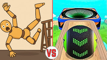Kick & Break Ragdoll Vs Going Balls - Most Satisfying BIG UPDATE ASMR All New Levels - Android & iOS