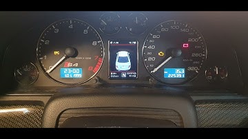 Audi S4 B5 3D Color MFD Warning Problems