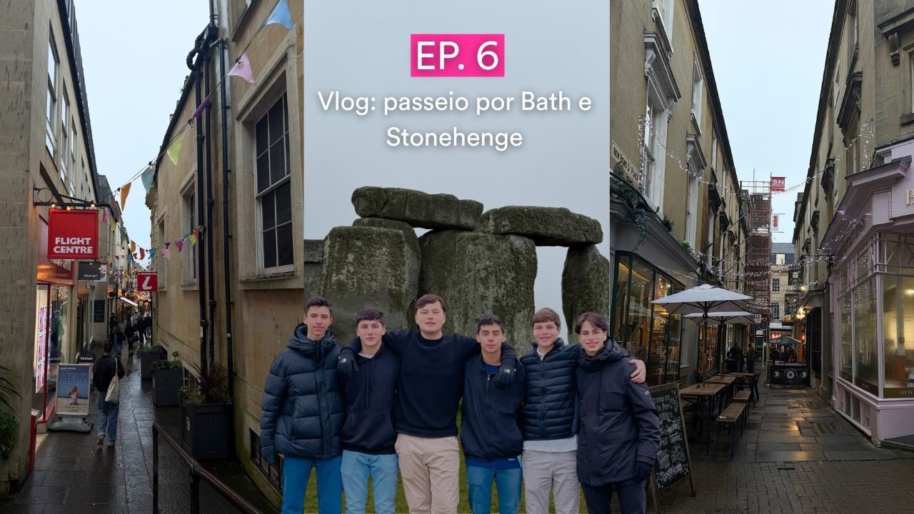 Vlog grupo Bournemouth: Dia de passeio em Bath e Stonehenge 🇬🇧🪨