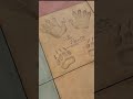 The new character handprints hidden in the ground - inspired by the famous ones outside the Chinese