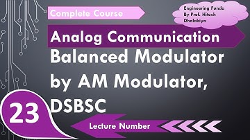 Balanced Modulator using AM Modulator for DSBSC Generation (Basics, Working, Circuit & Waveform)