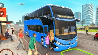 Bus Simulator Games 2025 - Double-Decker Bus in a Narrow City - Bus Game Android Gameplay 2025 screenshot 4