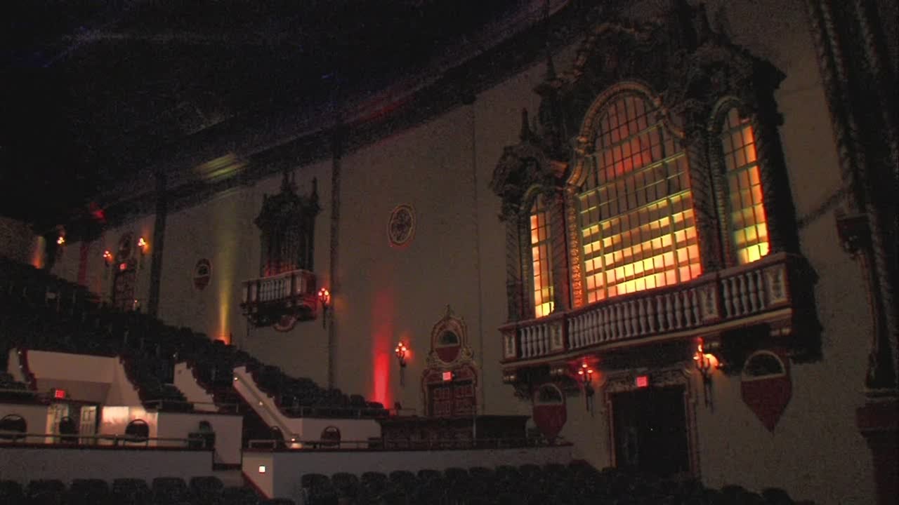 Looking inside the Indiana Theater