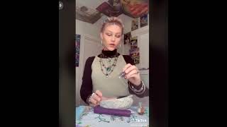 Grace VanderWaal Tik-Tok Making sea shell candles with Mom and of course roll playing. 01/22/21 GGT