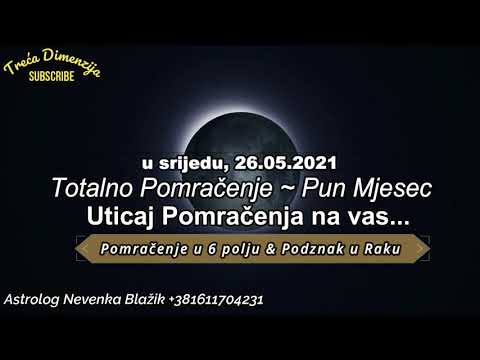 Video: Kako će Pomrčina Mjeseca 10. Januara 2020. Utjecati Na Vatrene Znakove Zodijaka