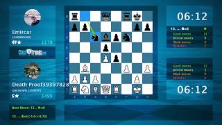 Chess Game Analysis Death Proof39397828 - Emircar 1-0 By Chessfriends.com