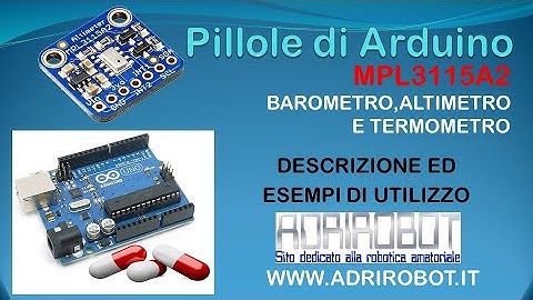 MPL3115A2 Test sensore barometro, altimetro e termometro