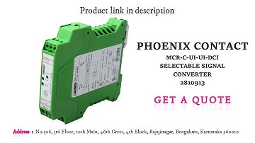 PHOENIX CONTACT MCR-C-UI-UI-DCI SIGNAL CONVERTER