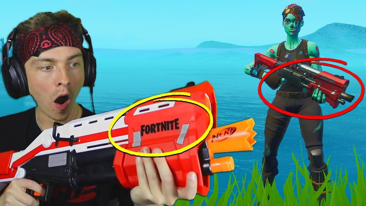 i only use Nerf Guns to win in fortnite... (super easy ...